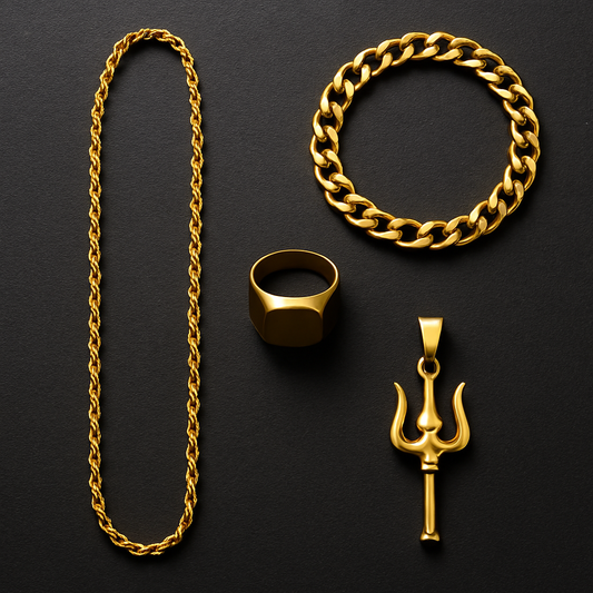 The Golden Edge: Why Gold-Plated Chains, Bracelets, Rings & Accessories Are Taking Over Men’s Fashion