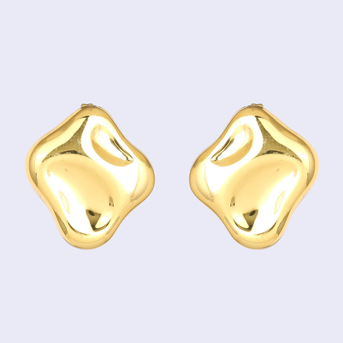 Modern Gold-Plated Demi Fine Stud Earrings for Women Party Wear