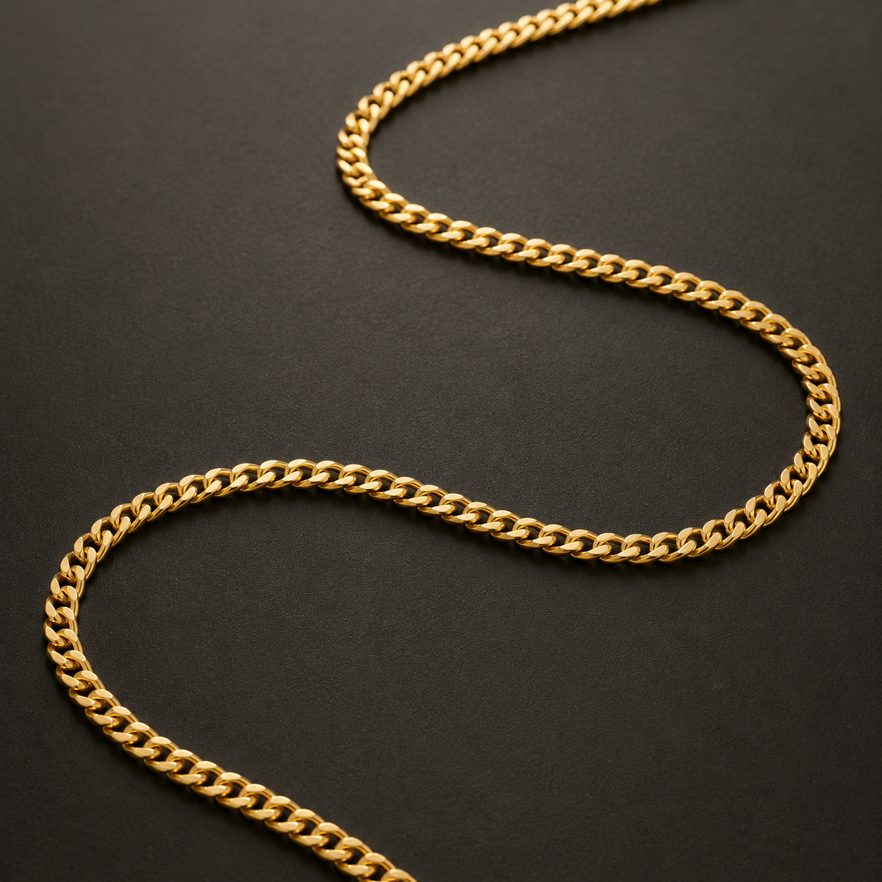 Cuban Chain Gold PVD Close Up Men Jewellery India UniqueJewels