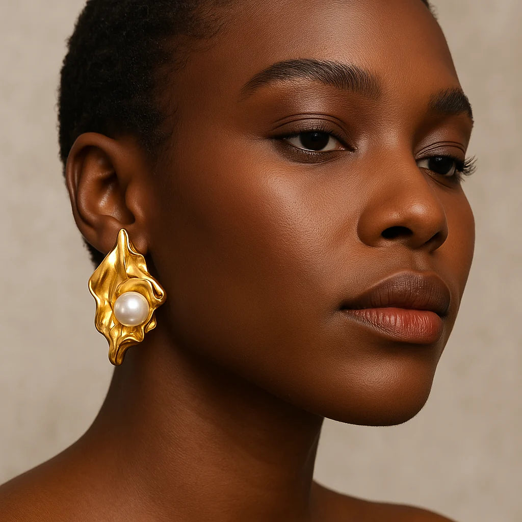 Pearl Dream Earrings – 18K Gold Plated Elegance