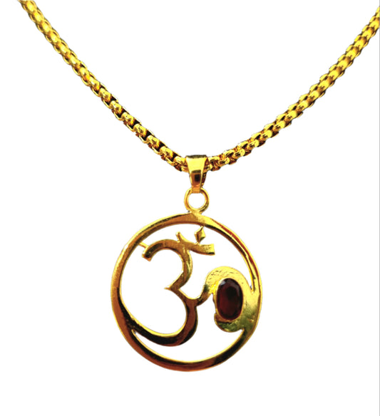 OM Symbol Pendant with Chain – Peace. Power. Presence.