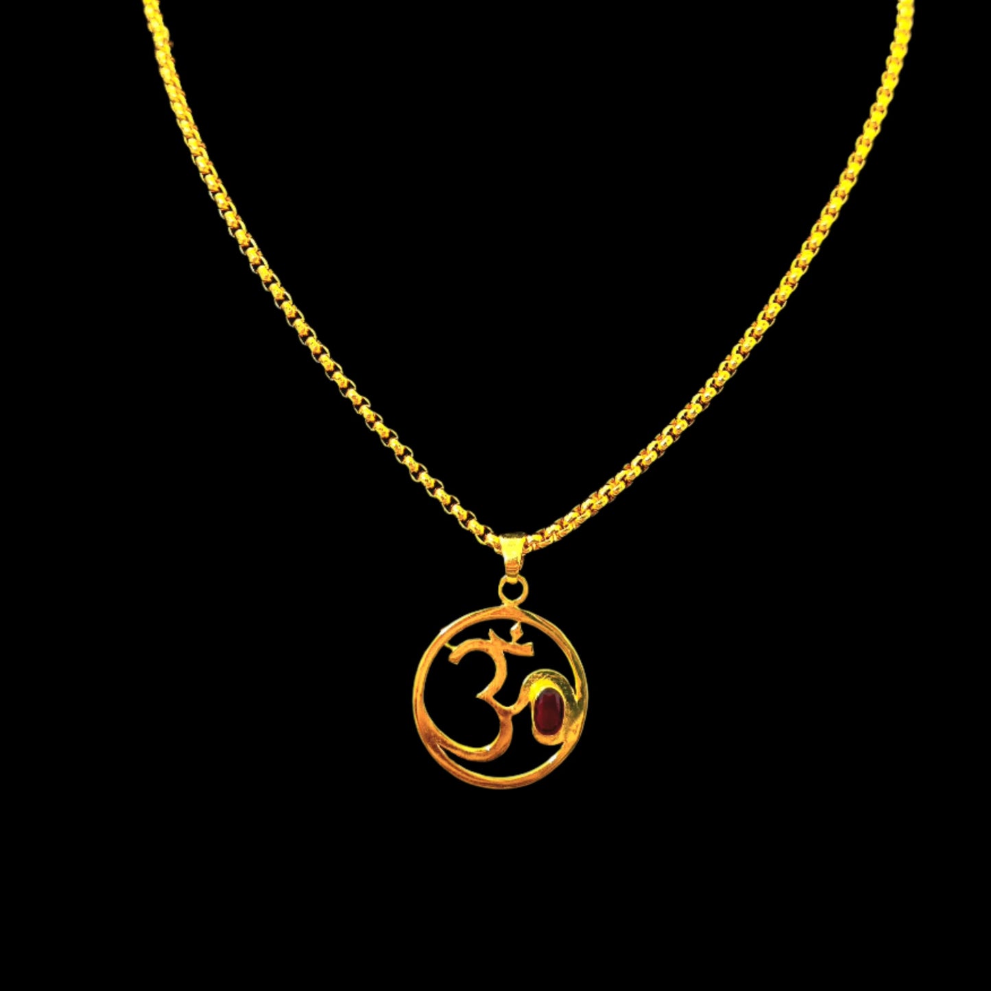 OM Symbol Pendant with Chain – Peace. Power. Presence.