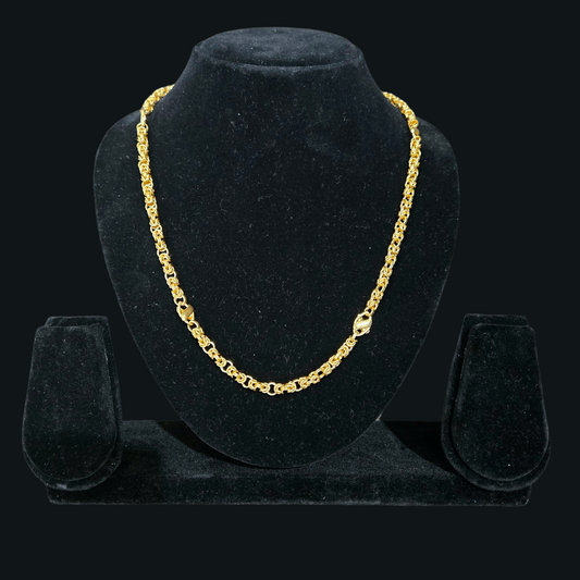 Designer handcrafted chain-22k Gold Plated.