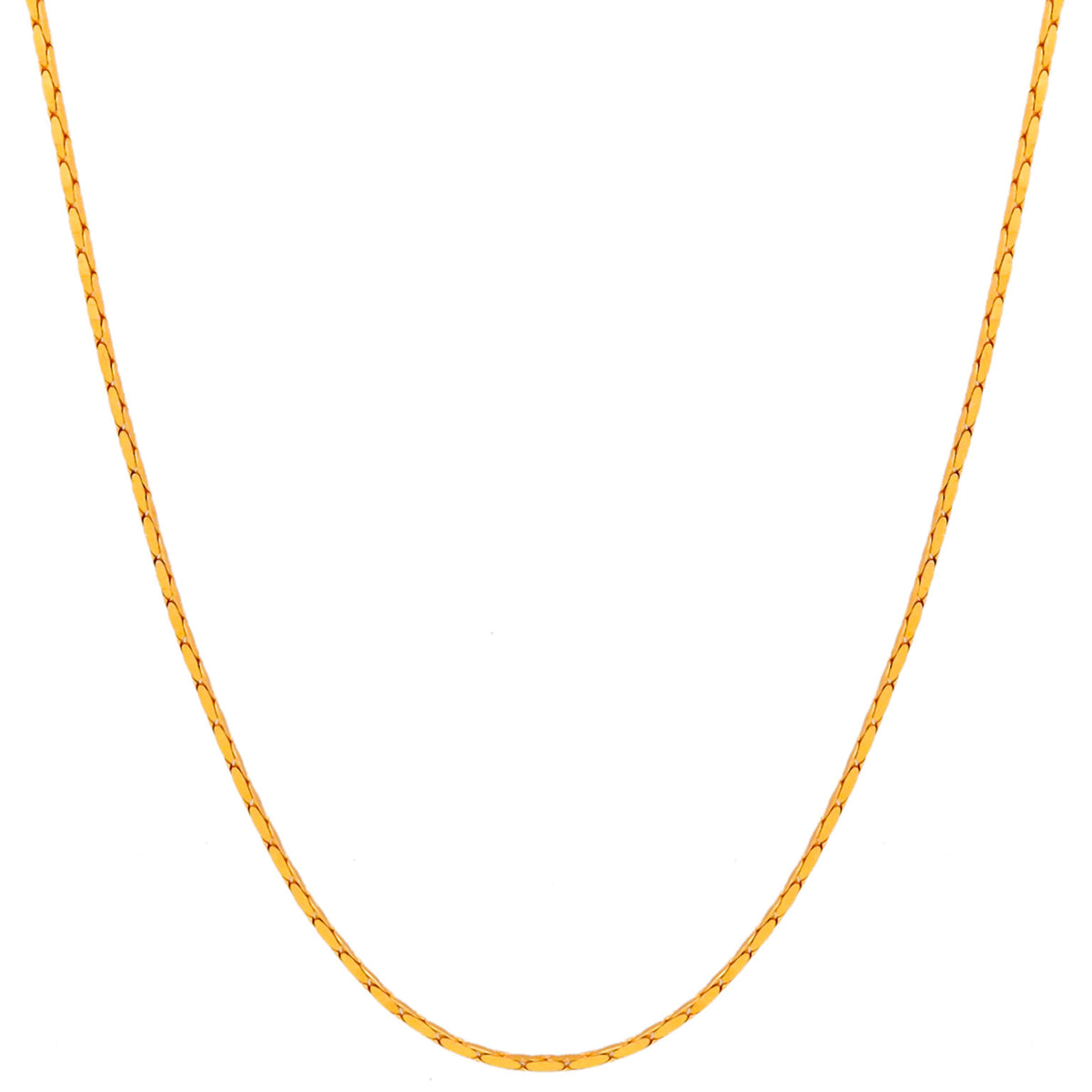 Thin Gold Plated Chain Necklace Men Anti-Tarnish India
