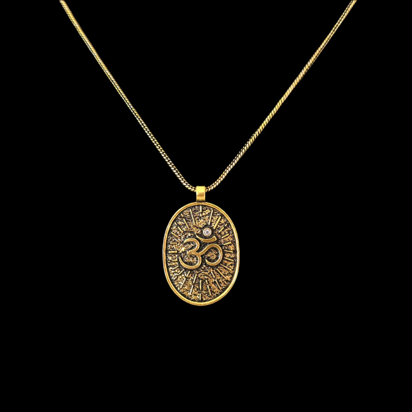 Handcrafted OM Pendant with Chain – In 3 Colours