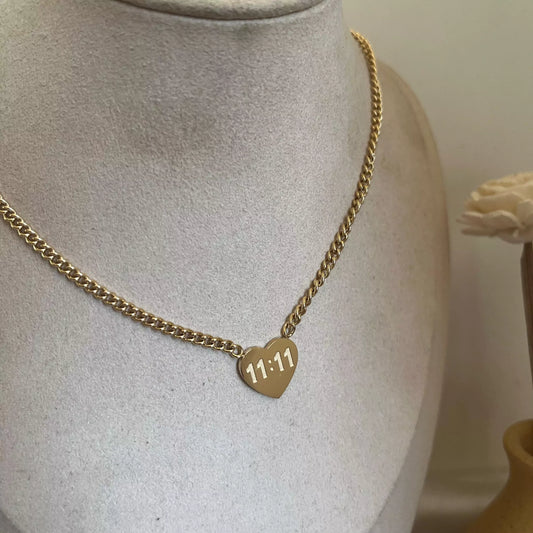 11:11 Manifestation Pendant Necklace – 18kGold Finish