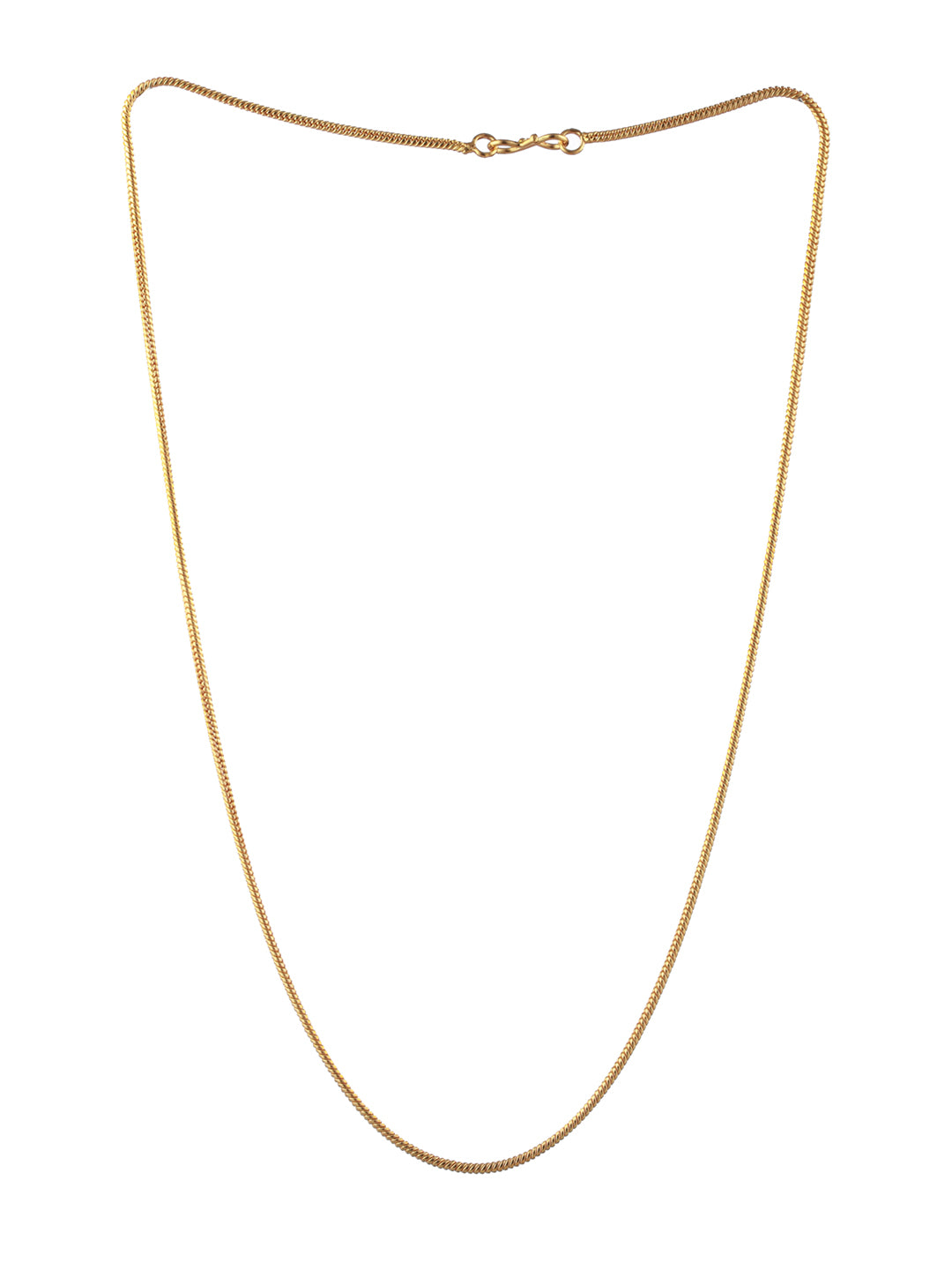 Round snake chain for men 18k Gold Plated