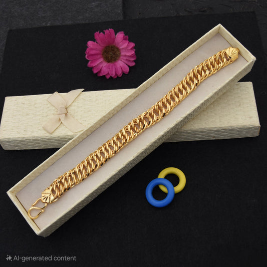 Chain Bracelet with 22k Plating