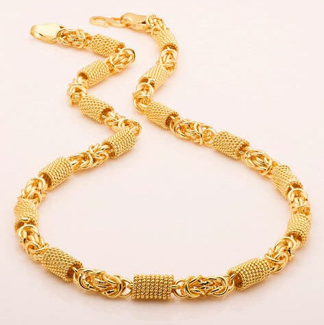Rolling Chain Big 22K Gold PVD (Water-Resistant) Daily Wear