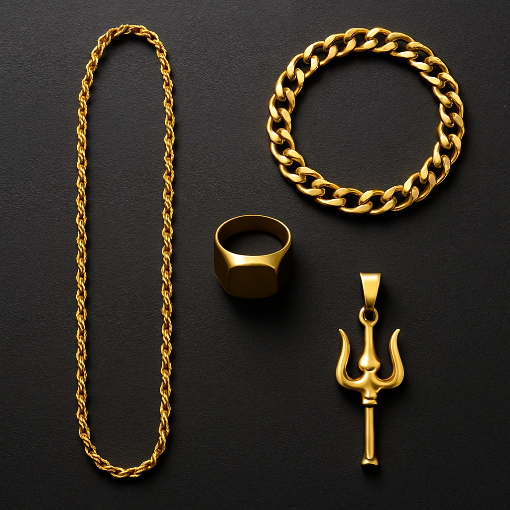 The Golden Edge: Why Gold-Plated Chains, Bracelets, Rings &amp; Accessories Are Taking Over Men’s Fashion