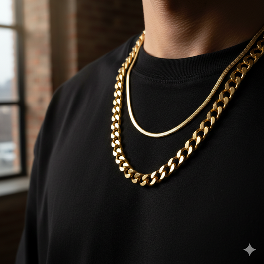 "The Minimalist's Edge: Why Every Man Needs a Gold Layering Set"