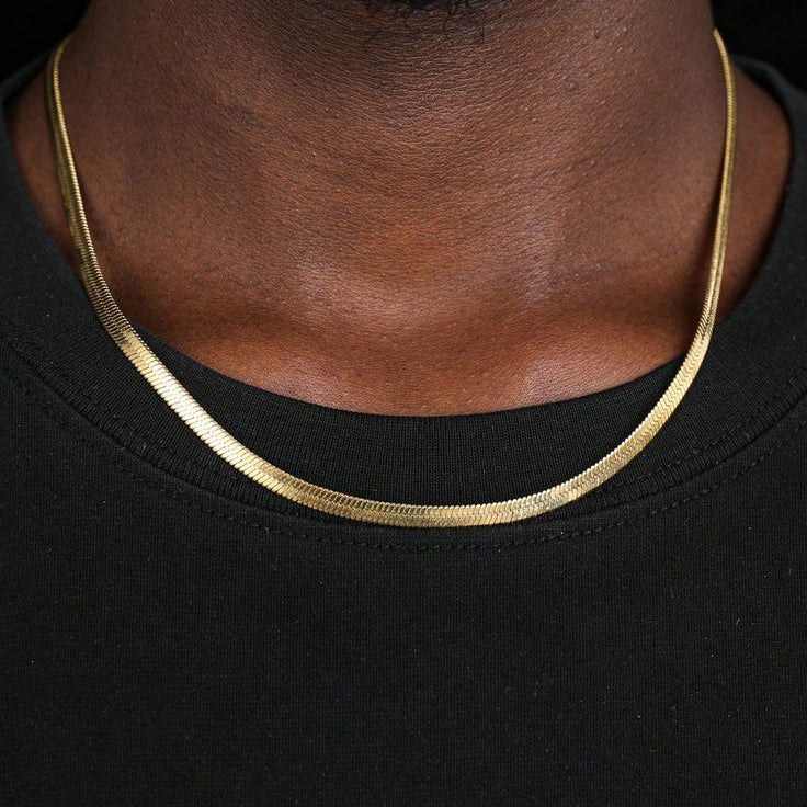Classic Snake Chain  - 22K Gold PVD - 100% Waterproof & Daily Wear