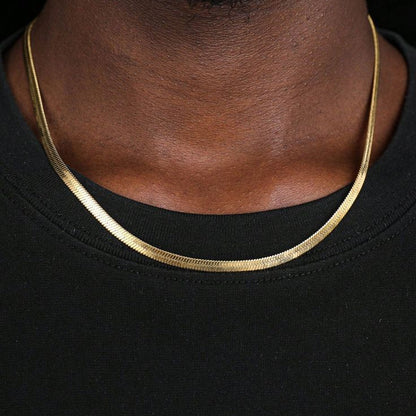 Classic Snake Chain  - 22K Gold PVD - 100% Waterproof & Daily Wear