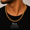 Signature Rope Chain for Men – 22K Gold Plated, Anti-Tarnish & Daily Wear