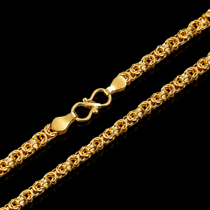 Handcrafted Chain: 22K Gold PVD (Water-Resistant)