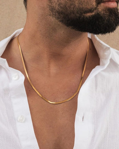 Snake Chain: 2mm Gold PVD (Water-Resistant)