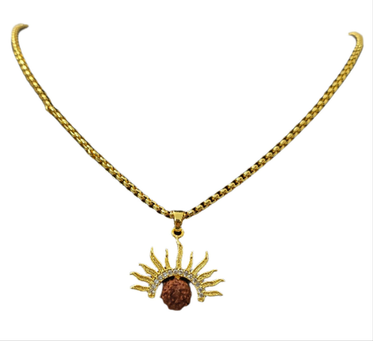 Rudraksh Surya Pendant with Chain