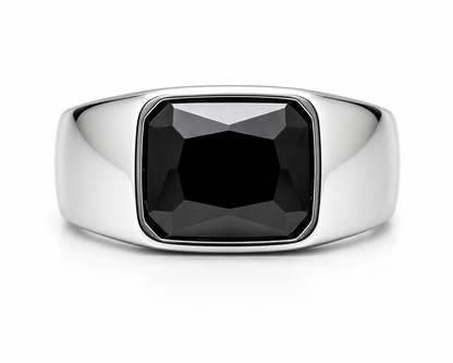 Oxidised Black Rhodium Band