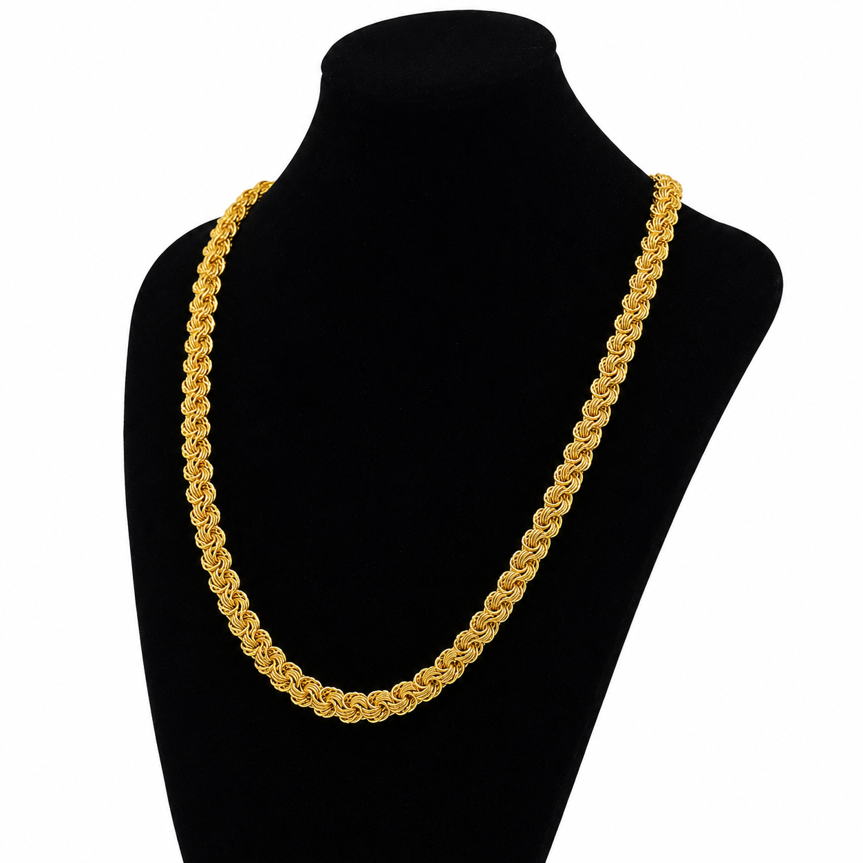 Royal Byzantine Chain – 22K Gold PVD Plated | Premium Men's Necklace