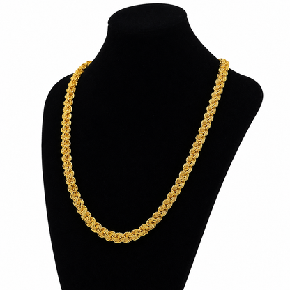 Royal Byzantine Chain – 22K Gold PVD Plated | Premium Men's Necklace