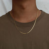 Snake Chain: 2mm Gold PVD (Water-Resistant)