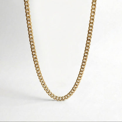 Cuban Link Chain 22K Gold PVD Waterproof Daily Wear Men UniqueJewels