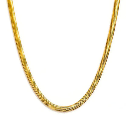 3D Snake Chain: 22K Gold PVD (Water-Resistant)