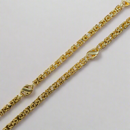 Designer handcrafted chain-22k Gold Plated.