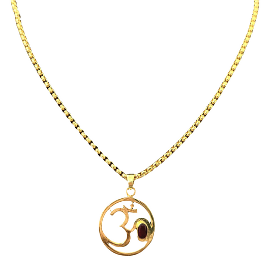 OM Symbol Pendant with Chain – Peace. Power. Presence.