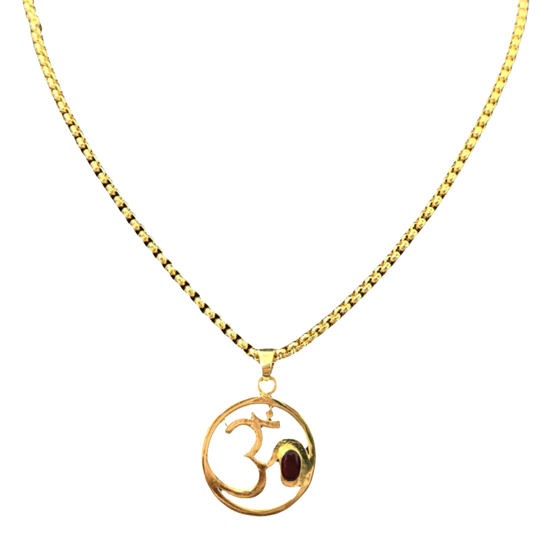 OM Symbol Pendant with Chain – Peace. Power. Presence.