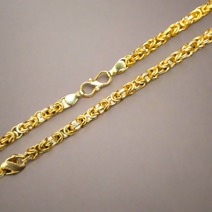 Designer handcrafted chain-22k Gold Plated.