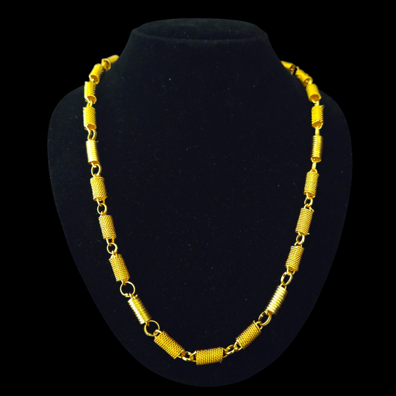 Rolling Chain Handcrafted 22K Gold PVD (Water-Resistant)