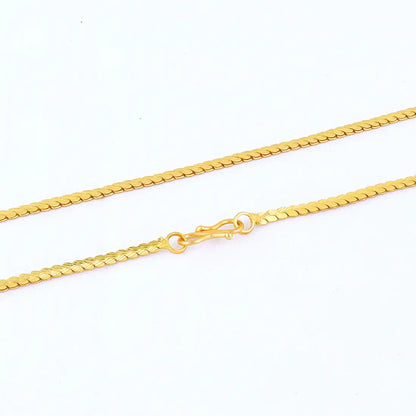 Women's Designer Minimal 18k Gold Plated Chain