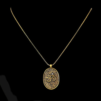 Handcrafted OM Pendant with Chain – In 3 Colours