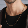Round Snake Chain for Men – 22K Gold Plated, Anti-Tarnish & Daily Wear