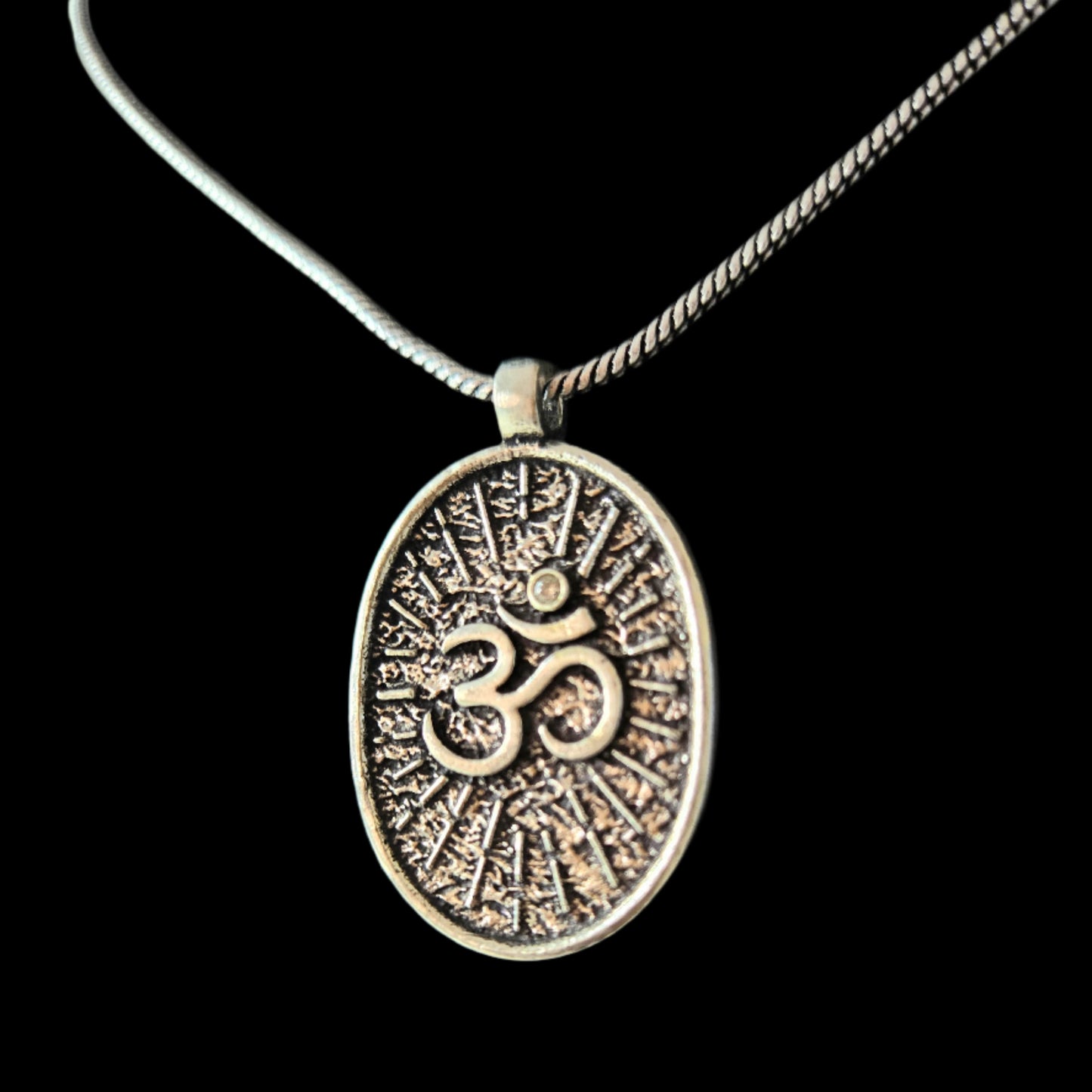 Handcrafted OM Pendant with Chain – In 3 Colours