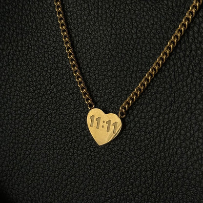 11:11 Manifestation Pendant Necklace – 18kGold Finish