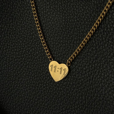 11:11 Manifestation Pendant Necklace – 18kGold Finish