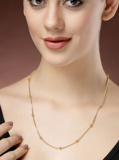 Gold Plated Minimal Chain for women's