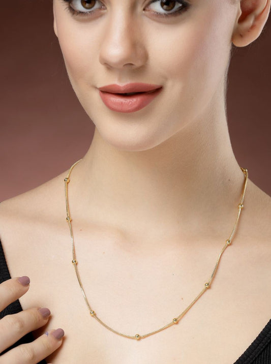 Gold Plated Minimal Chain for women's