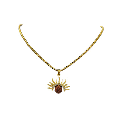Rudraksh Surya Pendant with Chain