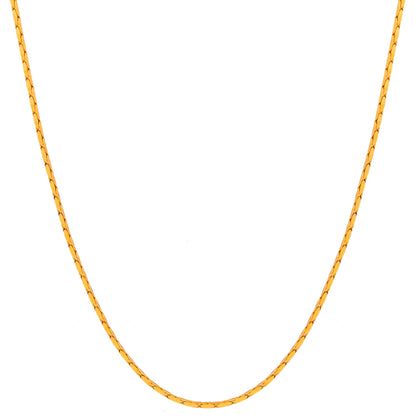 Thin Minimal Golden Chain with 18k Plating