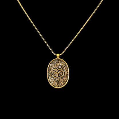 Handcrafted OM Pendant with Chain – In 3 Colours