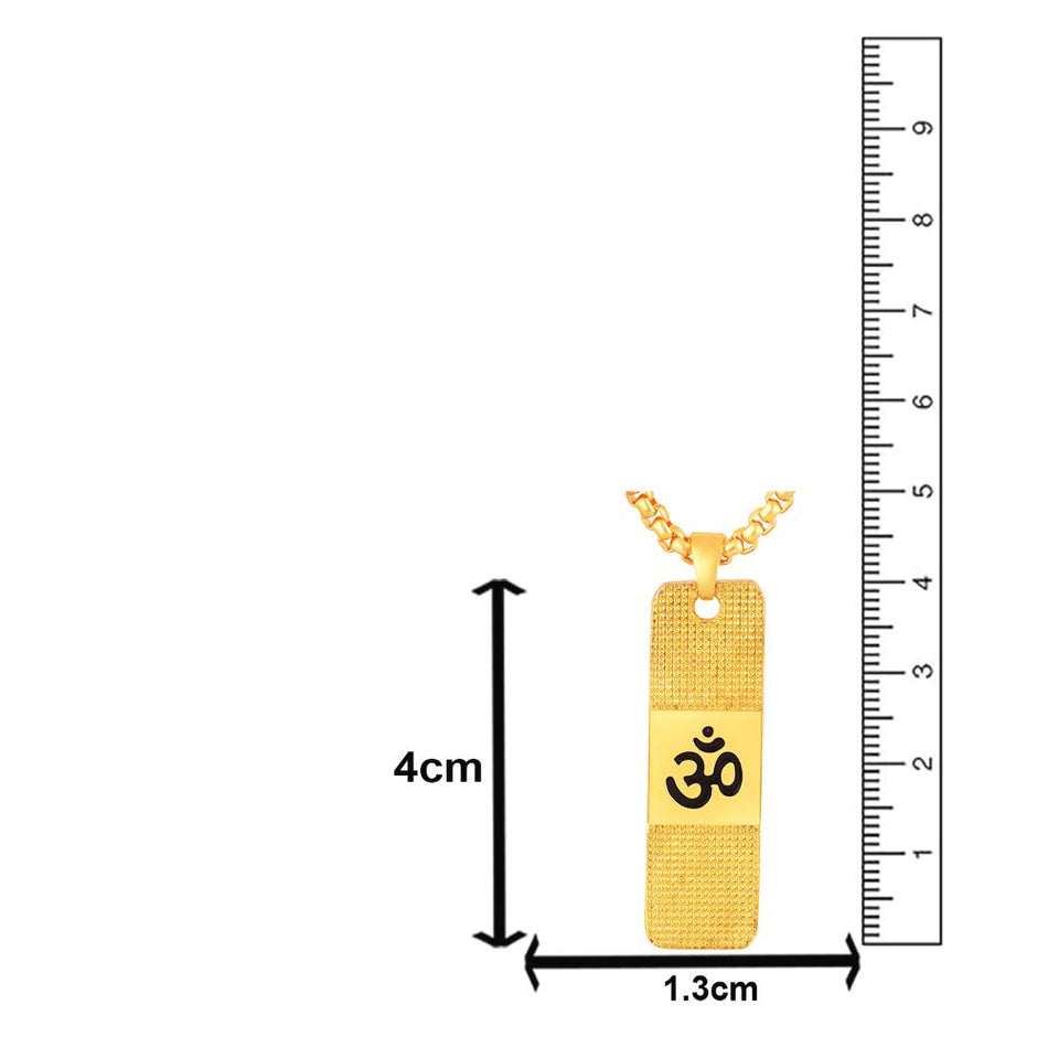 18K Gold Plated Ram Pendant with Chain