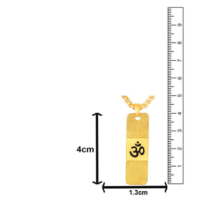 18K Gold Plated Ram Pendant with Chain