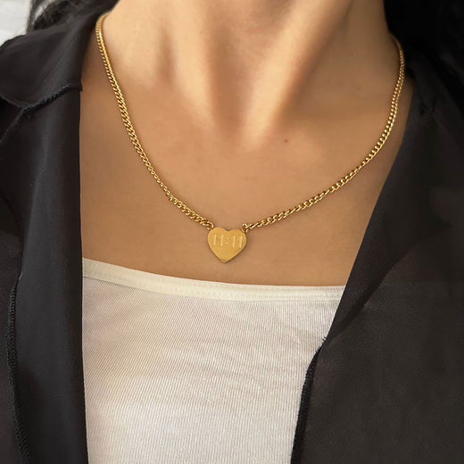 11:11 Manifestation Pendant Necklace – 18kGold Finish