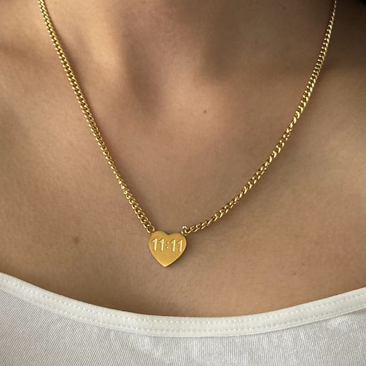 11:11 Manifestation Pendant Necklace – 18kGold Finish