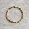 Unique Jewels Rope chain Bracelet -22K Gold PVD - Water-Resistant – Designed for Daily Wear