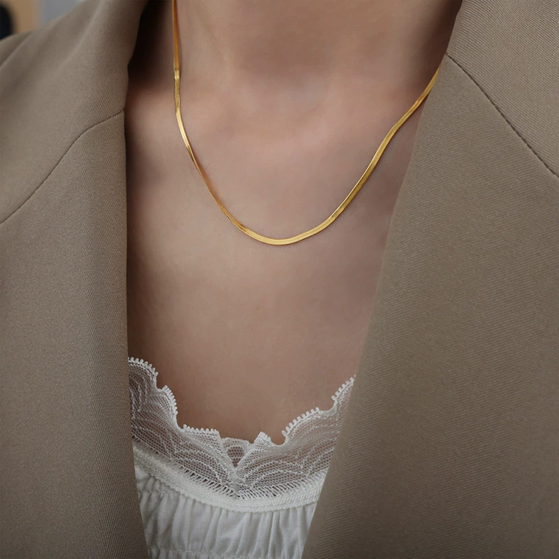 2mm Snake Chain: 22K Gold PVD (Waterproof & Anti-Tarnish)