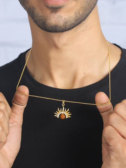 Rudraksh Surya Pendant with Chain